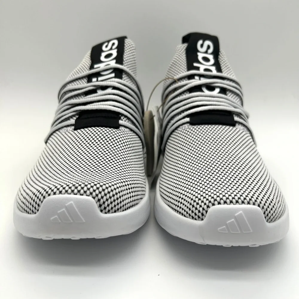 adidas Lite Racer Adapt 7.0 Shoes Mens 11.5 Black White Slip On Knit Sneakers